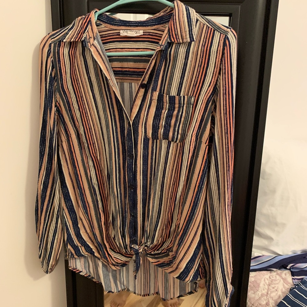 Westport striped button down